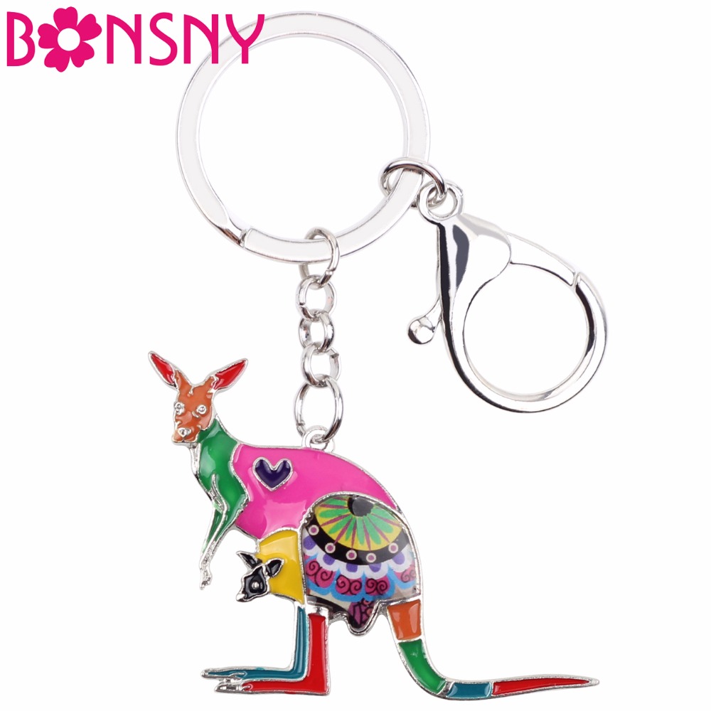 Women Bags In Australia - Bonsny emalia kwiatowy Australia kangury brelok