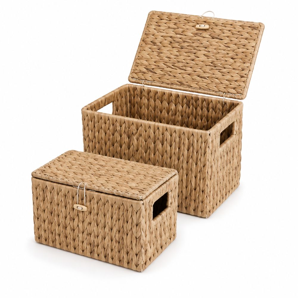Basket Bag Wicker - Prostokątny kosz do przechowywania z wikliny