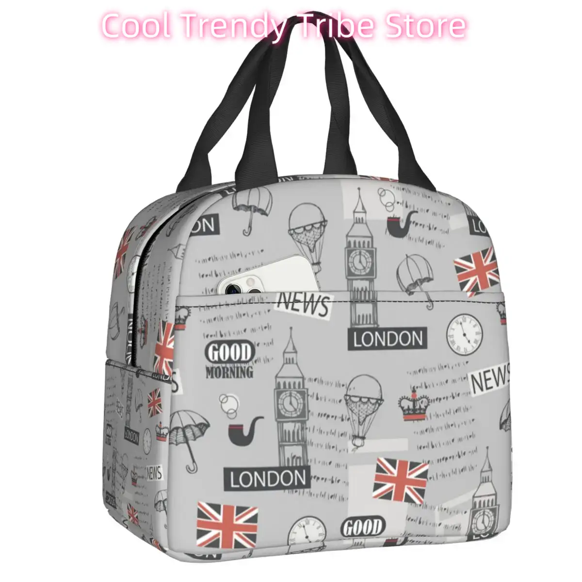 Women Bags Uk - Torba na lunch w stylu retro