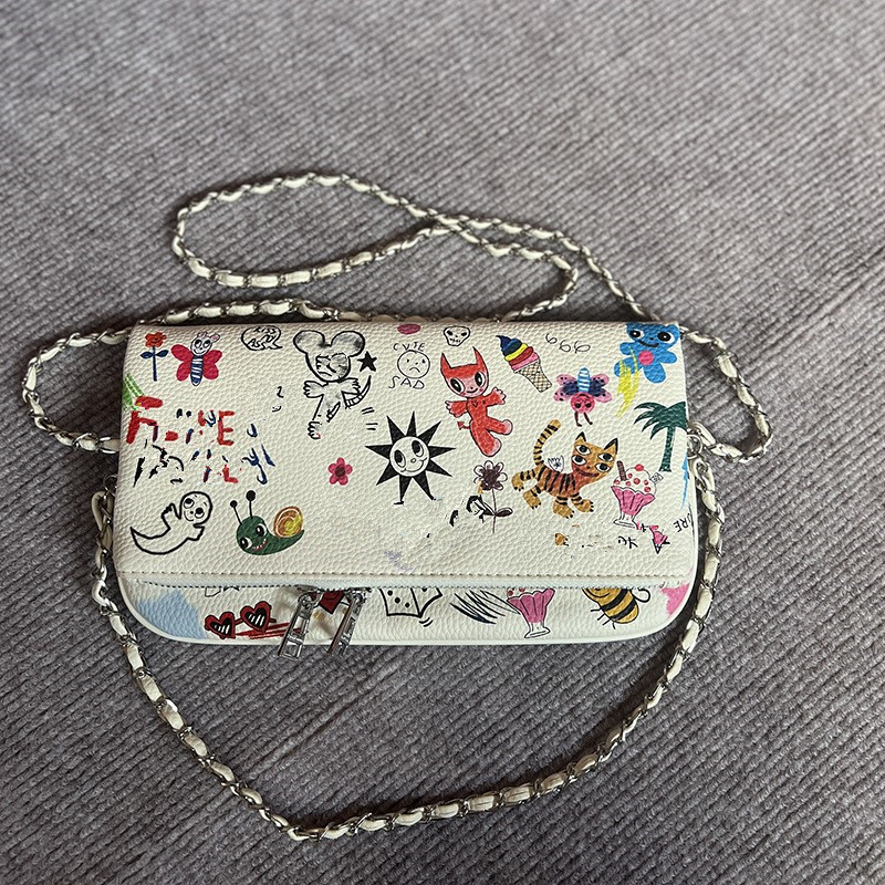 Women'S Kipling Bags - Nowa torba damska z nadrukiem graffiti,