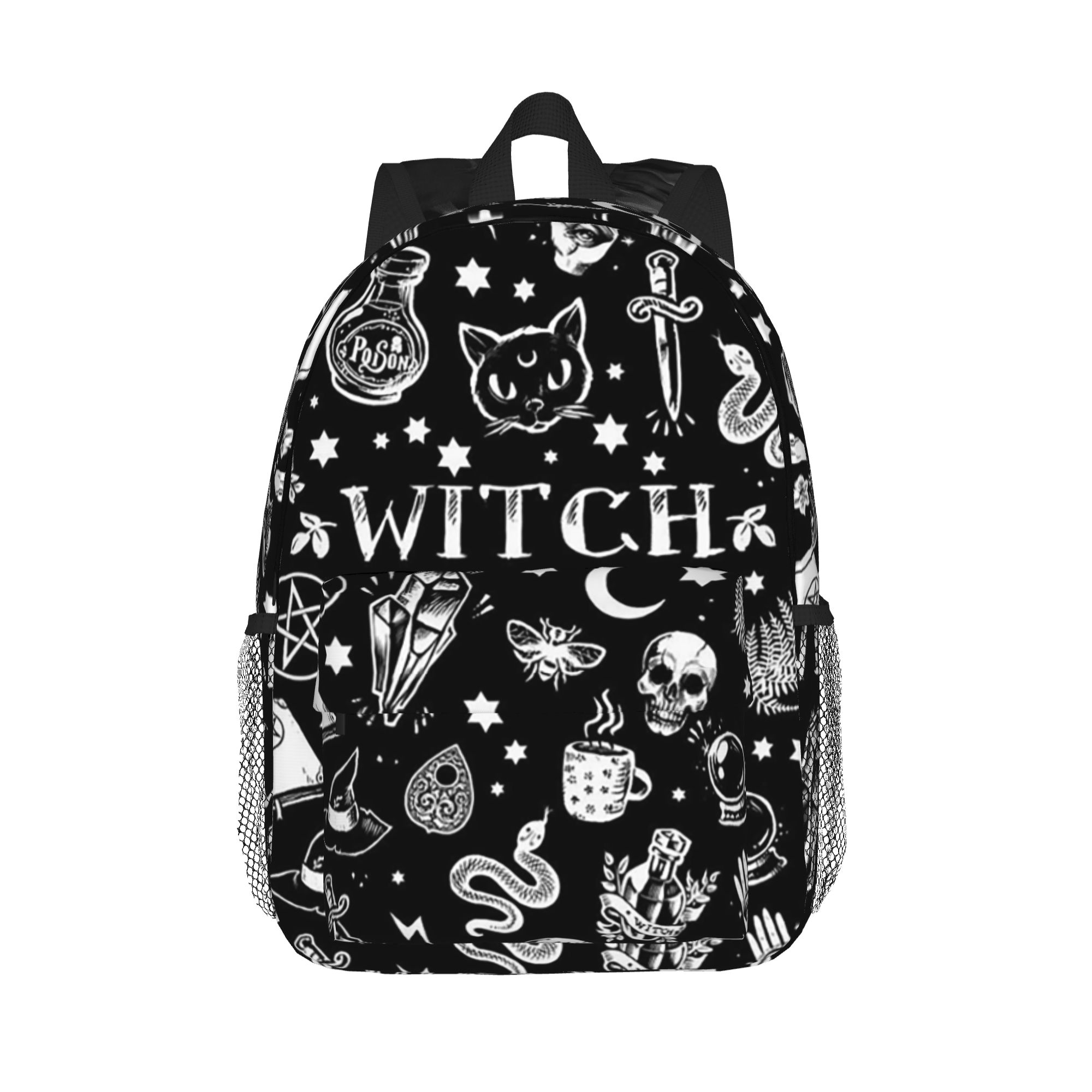 Women Bags Designer Sale - Plecak z motywem czaszki, kota i