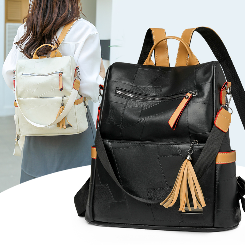 Vintage PU Leather Women Backp – Women Bags For Office Use recenzja i cena