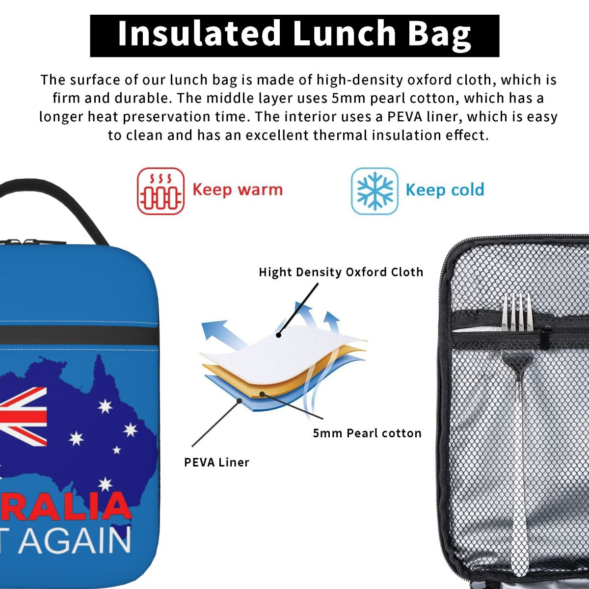Torba termiczna na lunch „Make – Women Bags In Australia recenzja i cena